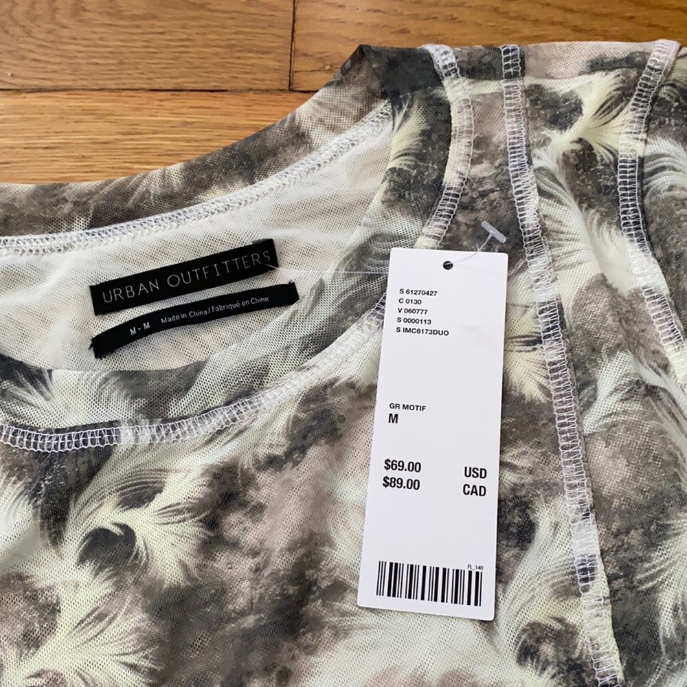 UO Ruth Printed Mesh Mini Dress - Picture 7 of 9